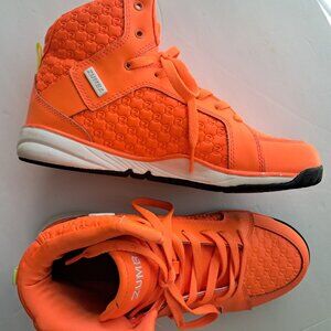 ZUMBA High Top Shoes Trainers Dance Kicks Sneakers Leather Street Boss w ZSlide